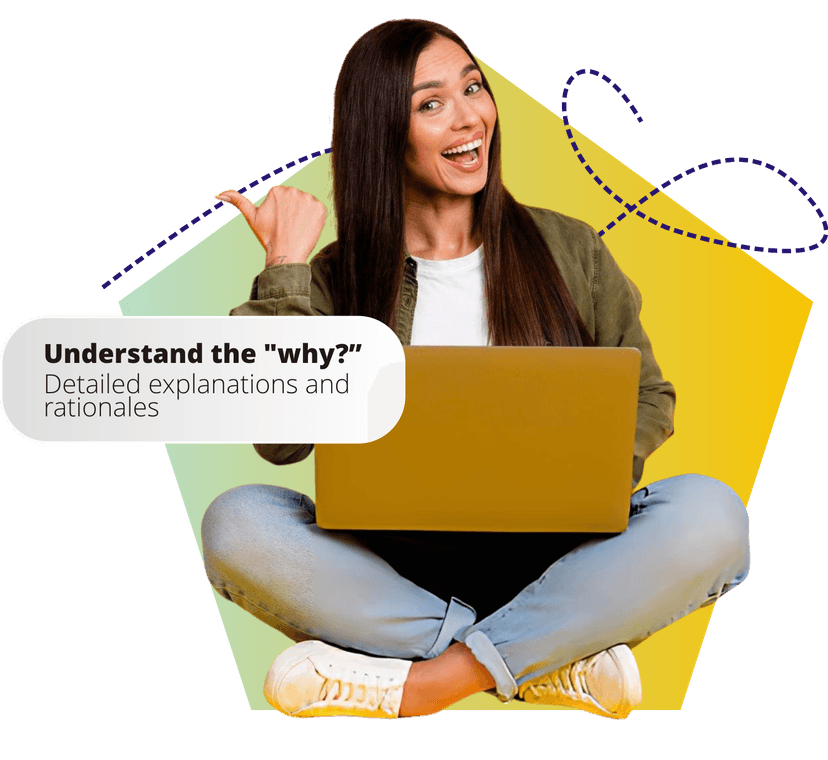 Happy student with laptop